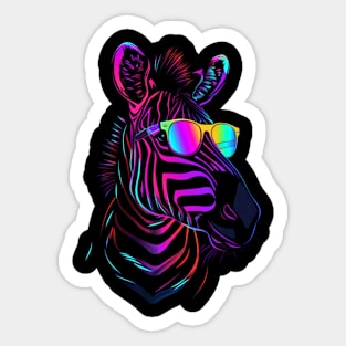 Zebra Roaming Relations Sticker